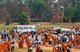Cambodia: Laypeople and Buddhist monks and novices congregate after a mass almsgiving ceremony in the heart of Angkor Thom, Angkor